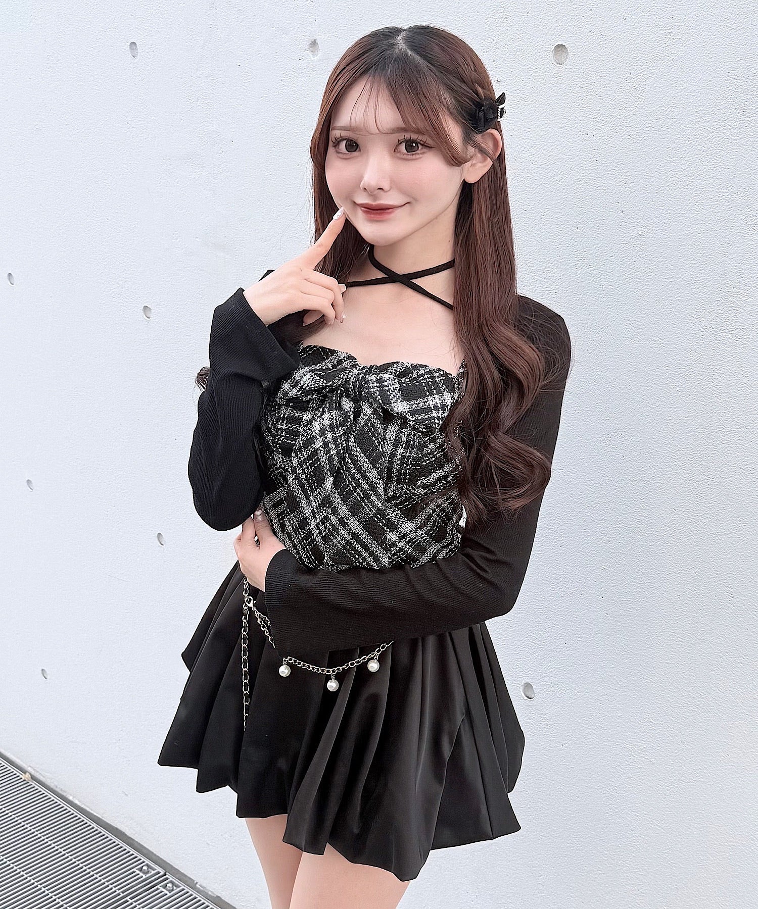 ツィードリボンキャミボレロアンサンブル – PARK by one way（パーク