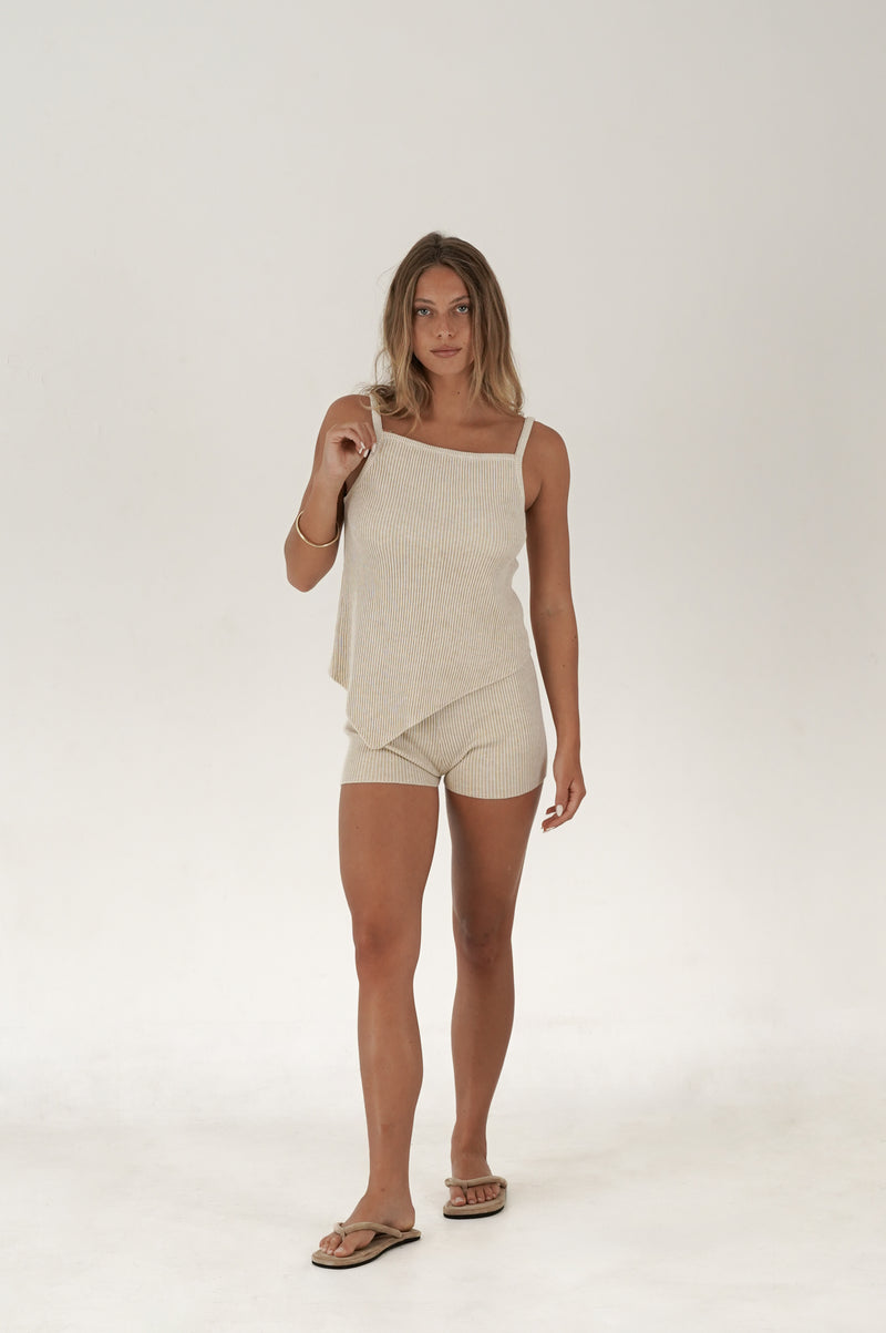 The Salma Asymmetrical Cami - Natural – One Fable