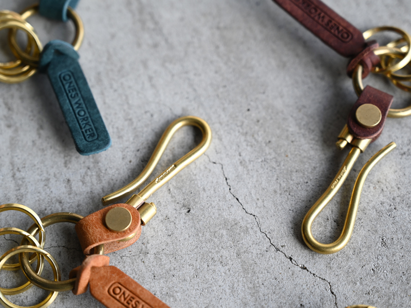 ブラスのフックキーホルダー | ONES WORKER ワンズワーカー