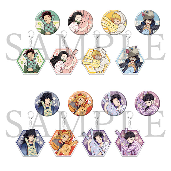 鬼滅の刃 缶バッジ＆アクリルチャームセット（全8種）