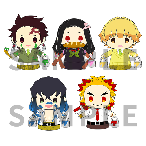 テレビアニメ「鬼滅の刃」ぽてっとますこっとぬいぐるみ キメツ学園