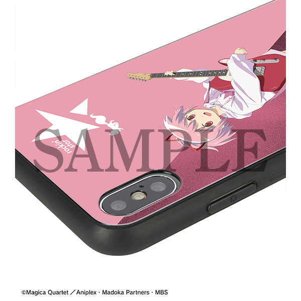 魔法少女まどか☆マギカ」rockin'starコラボ 強化ガラス箔押しiPhone