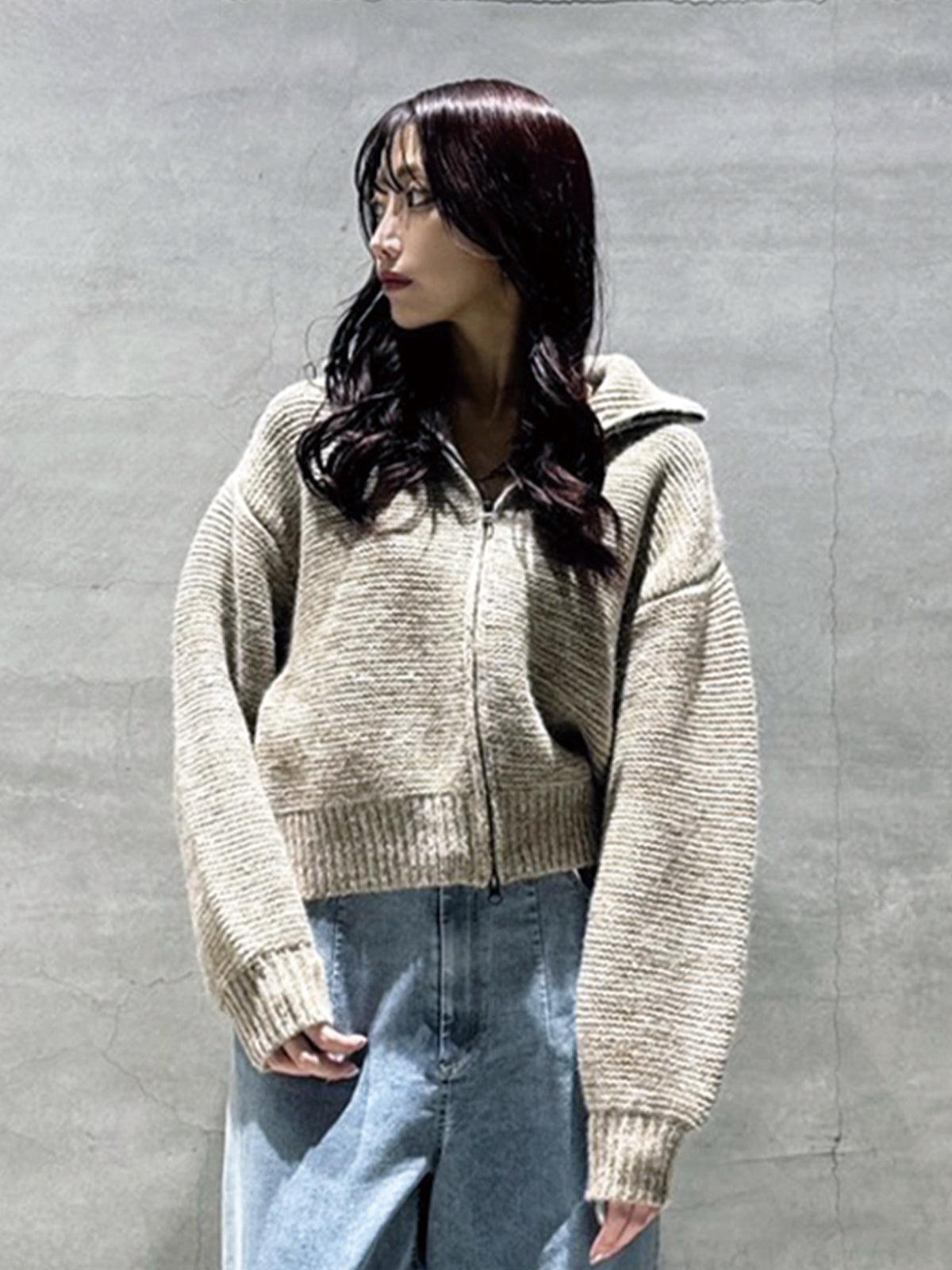 ミックスニットジップブルゾン – FRUNQAVAN ONLINE STORE