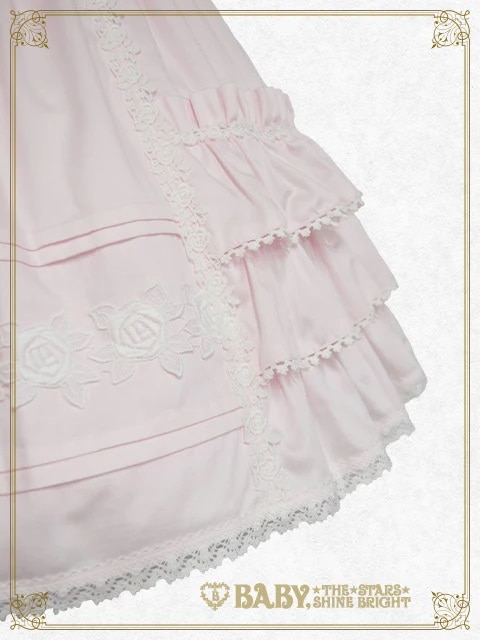 リボンリボンジェラートジャンパースカート（ピンク）(ピンク