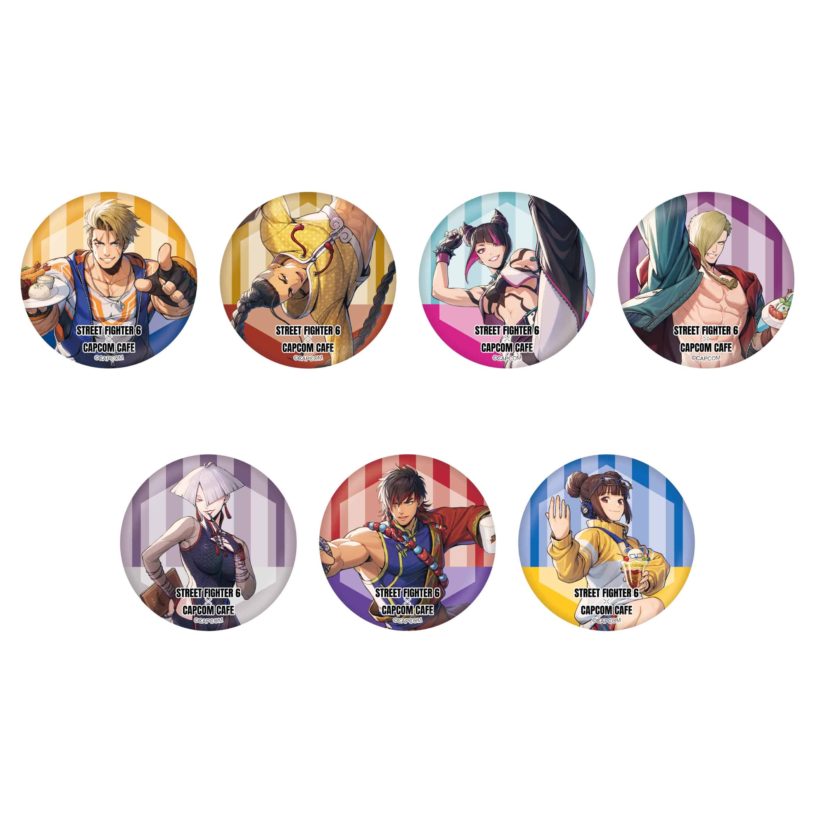 カプコンカフェ×ストリートファイター6 缶バッジ(トレーディング