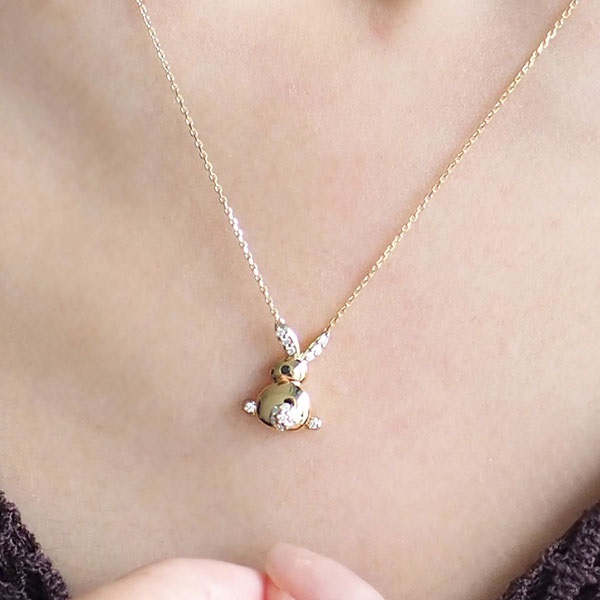 K18YGブラックダイヤモンド/ダイヤモンドネックレス | ポンテヴェキオ