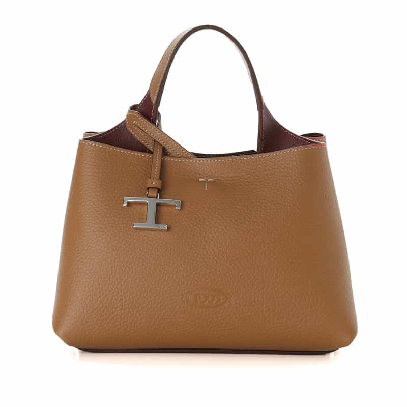 TOD'S ＜トッズ＞ レザーミニワンハンドルバッグ “T Timeless