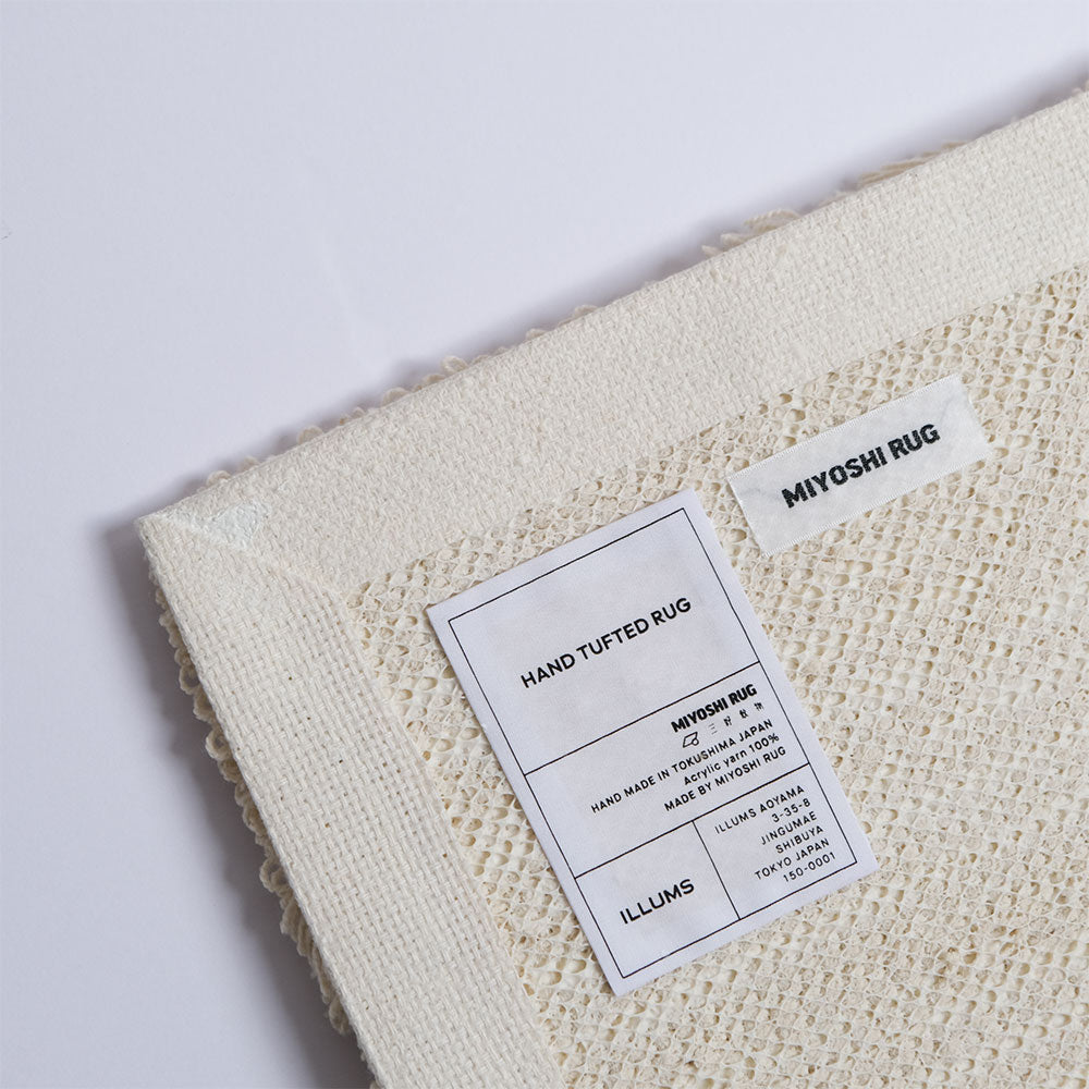 MIYOSHI RUGコラボ タイポグラフィー ラグ｜イルムス – イルムス