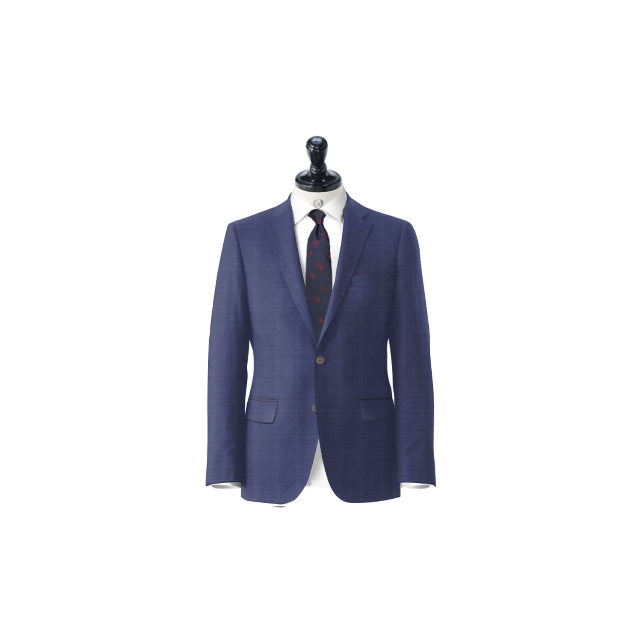 通年】伊カノニコ 21μウールモヘア トロピカル ネイビー柄無地 | ONLY