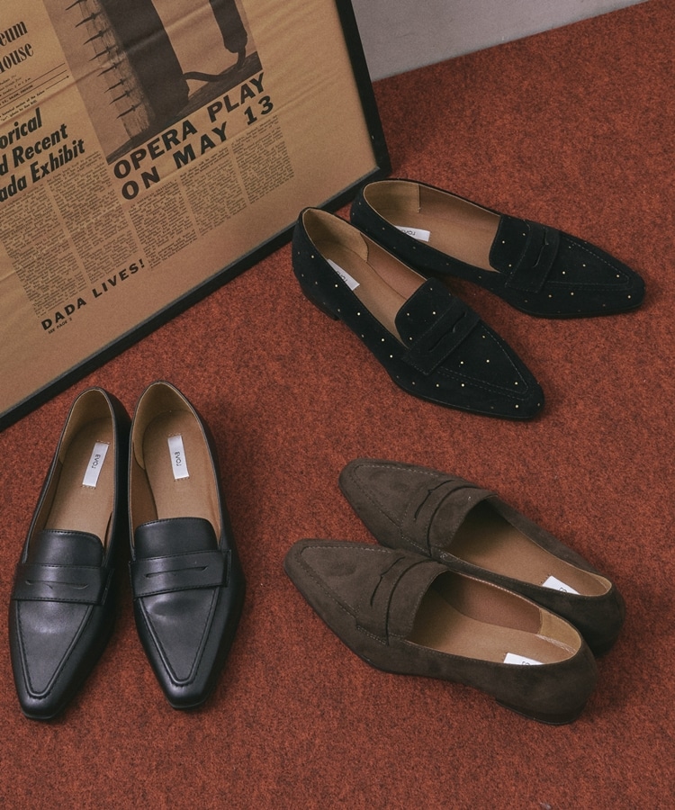 ポインテッドトゥローファー'(23.5 BROWN): シューズ｜PMbox P&M