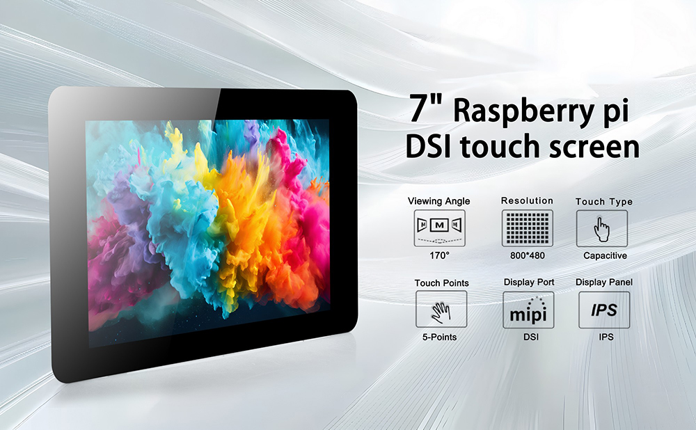 OSOYOO 7″ Raspberry Pi用IPSタッチスクリーン (Model #2024003600