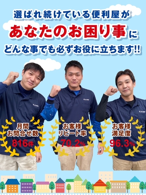 大阪市城東区の便利屋お助けマスター！城東区の不便を何でも解決