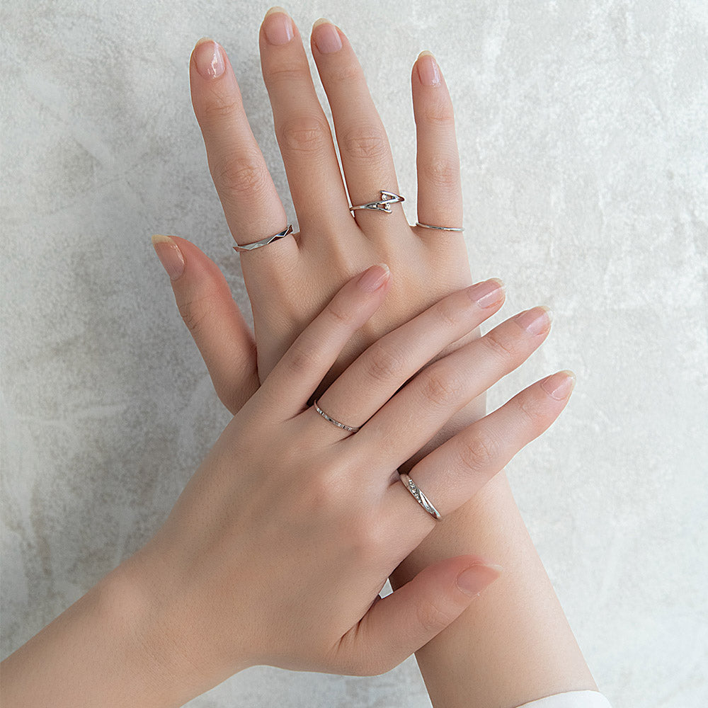 リング ニッケルフリー メタル トライアングルカット Z ライン