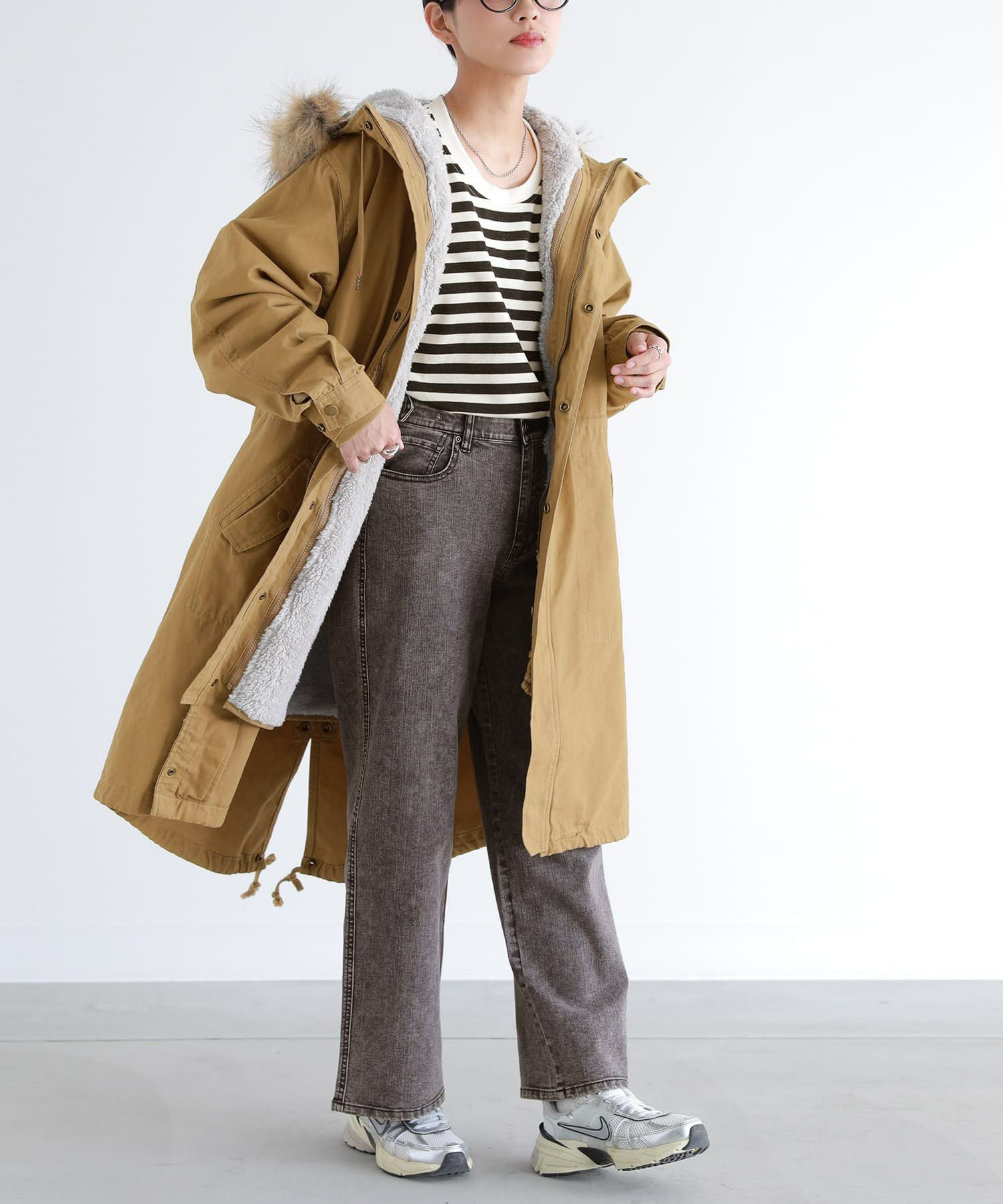 somari imaginationライナー付き3wayモッズコート』