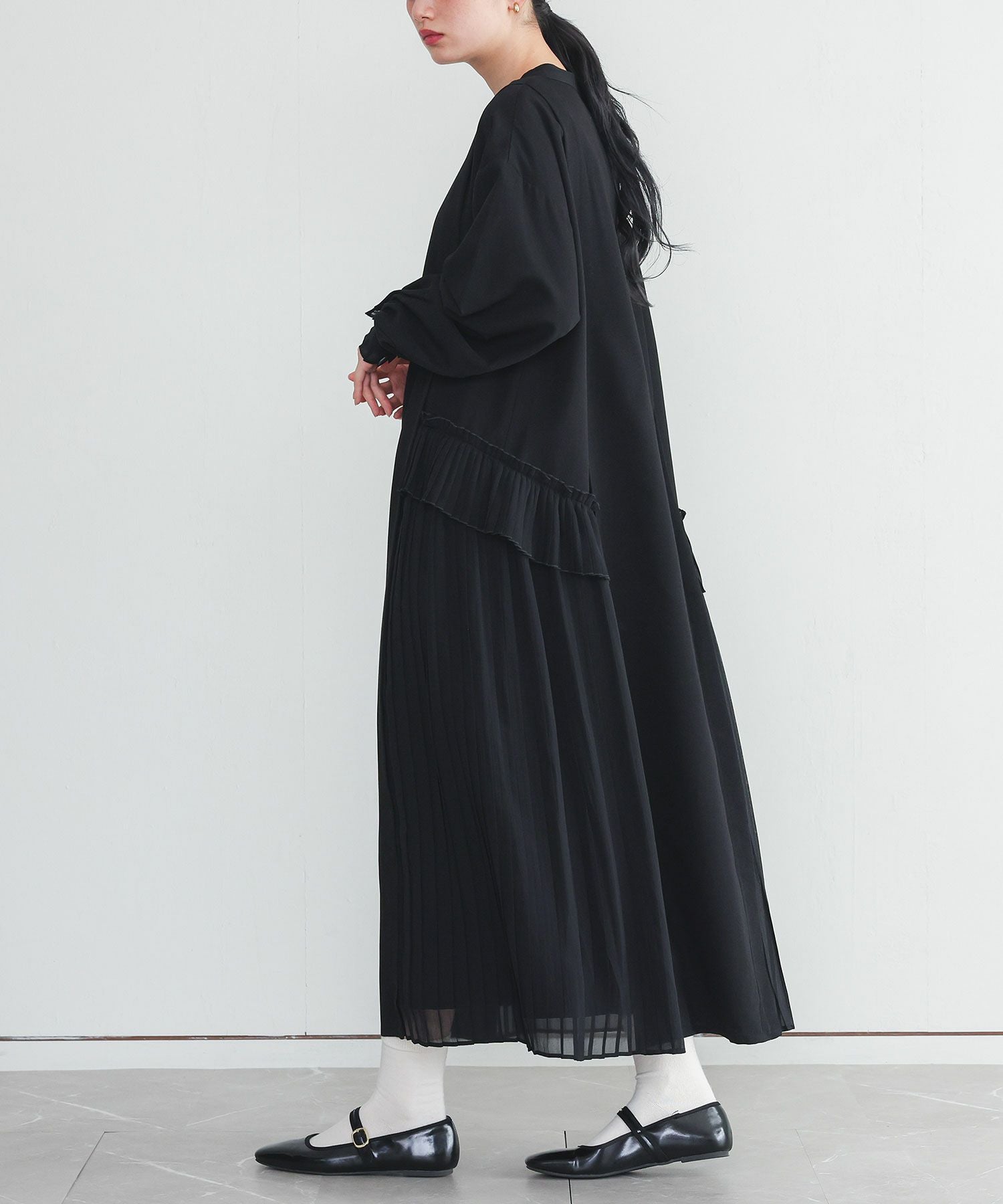 somari imaginationプリーツレイヤードワンピース』