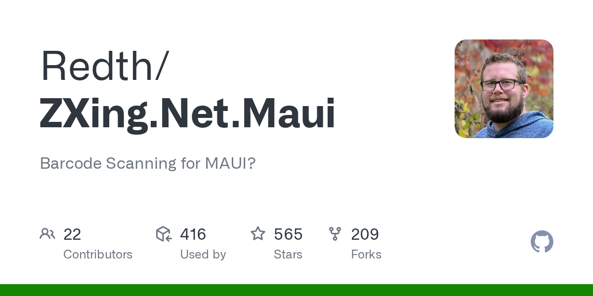 ZXing.Net.Maui/README.md at main · Redth/ZXing.Net.Maui · GitHub
