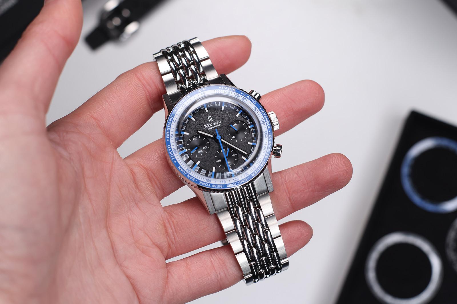 Wallace Allan x Nivada Grenchen Chronoking Mecaquartz 'Ayr' 38mm