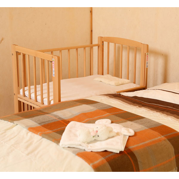 サワベビー 日本製添い寝ミニベッド L型プチベリー ナチュラル 澤田