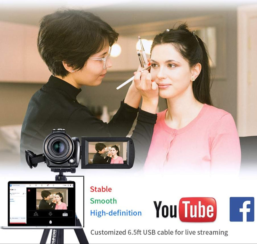 ORDRO Professional 4K Camcorder With 12X Optical Zoom for Youtube