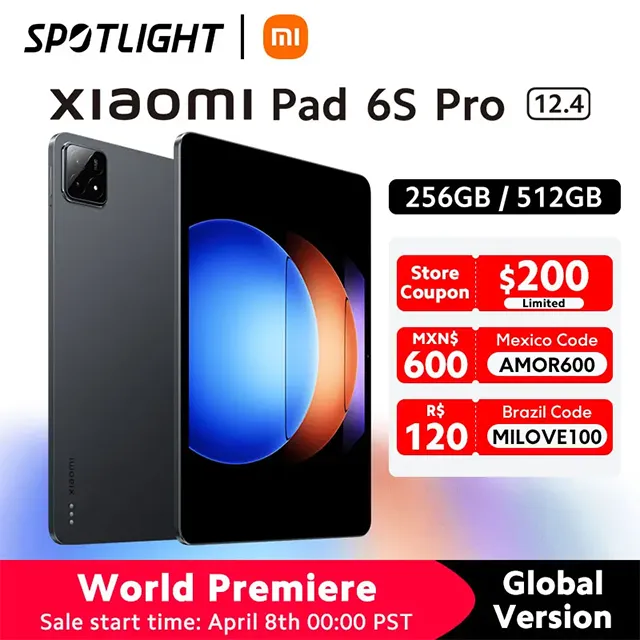 Xiaomi Pad 6S Pro（グローバル版）がAliExpressにてプレミアムセール