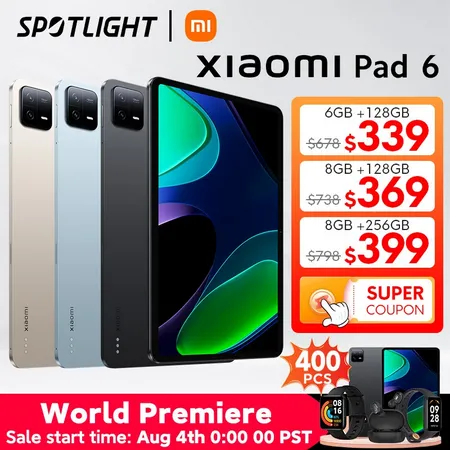 Xiaomi Pad 6（グローバル版）がAliExpressにてプレミアセール！8GB+