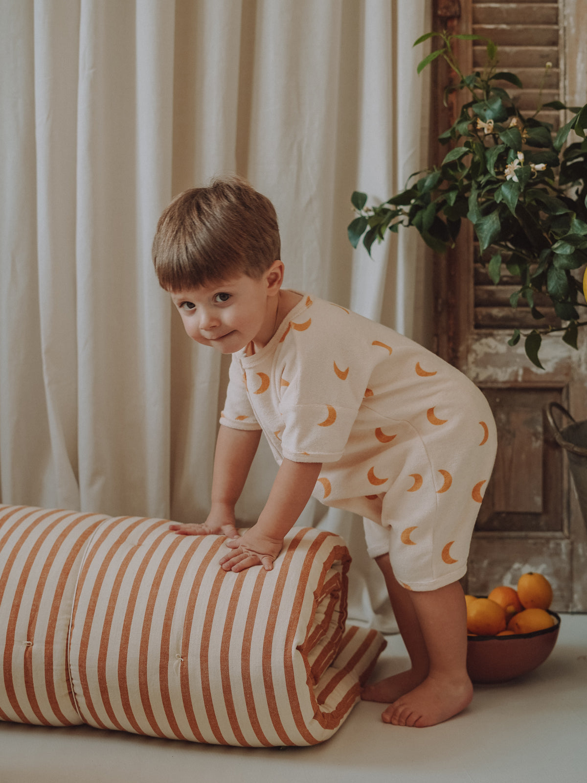 Honey Midnight Terry Beach Romper | Organic Zoo