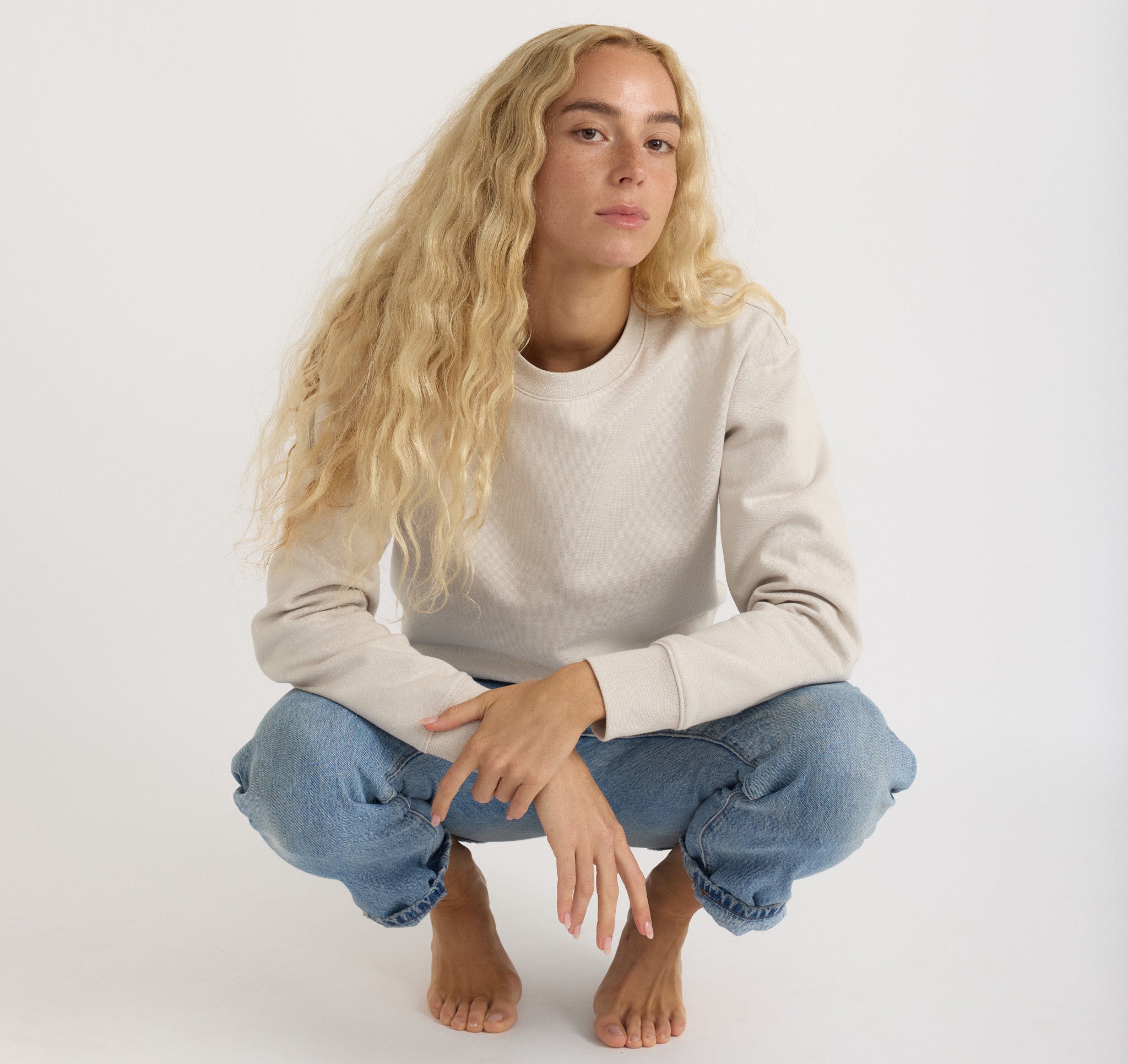 Weekend Crop Crewneck | Only € 59 | Organic Basics