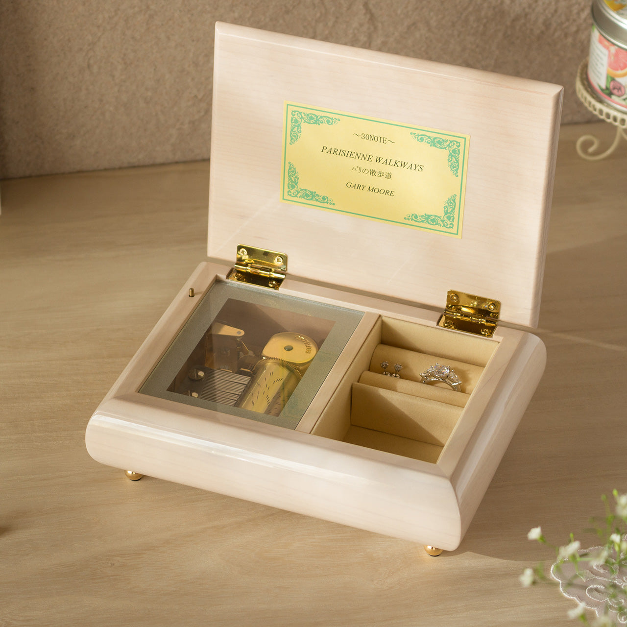 曲が選べる・誕生日に人気】30弁 ミーティス メープル ホワイト｜高級