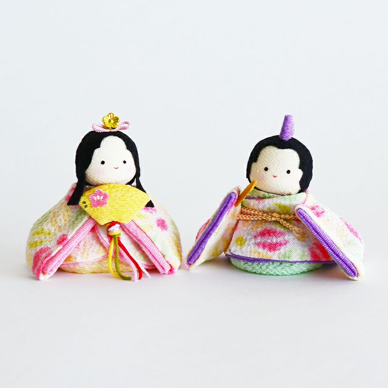 ぽてりひな2人（麻の葉）桜几帳付｜和食器通販｜織部 Online Store【公式】