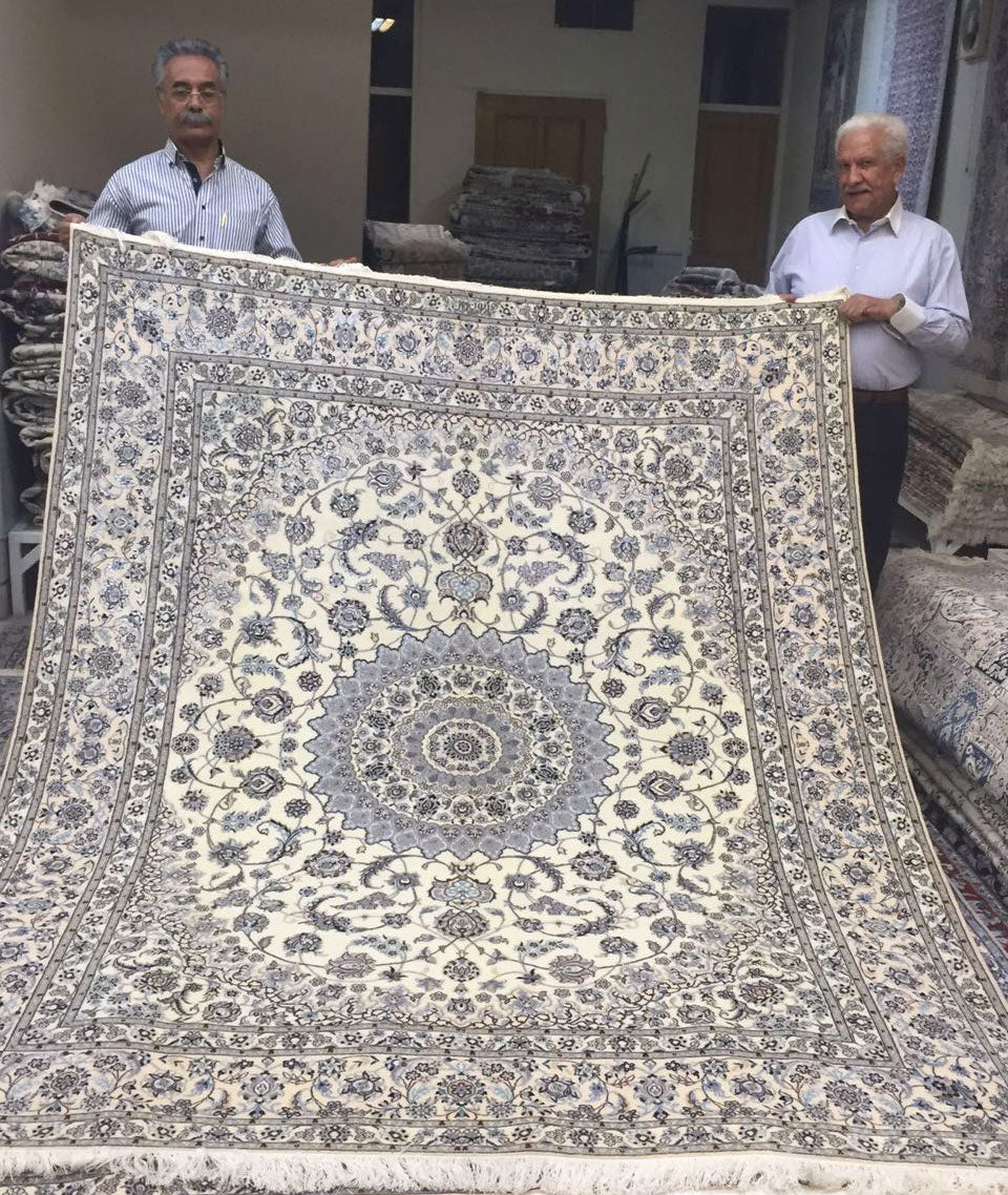 高級ペルシャ絨毯ナイン産ハビビアン工房 263×209cm（FX-22172