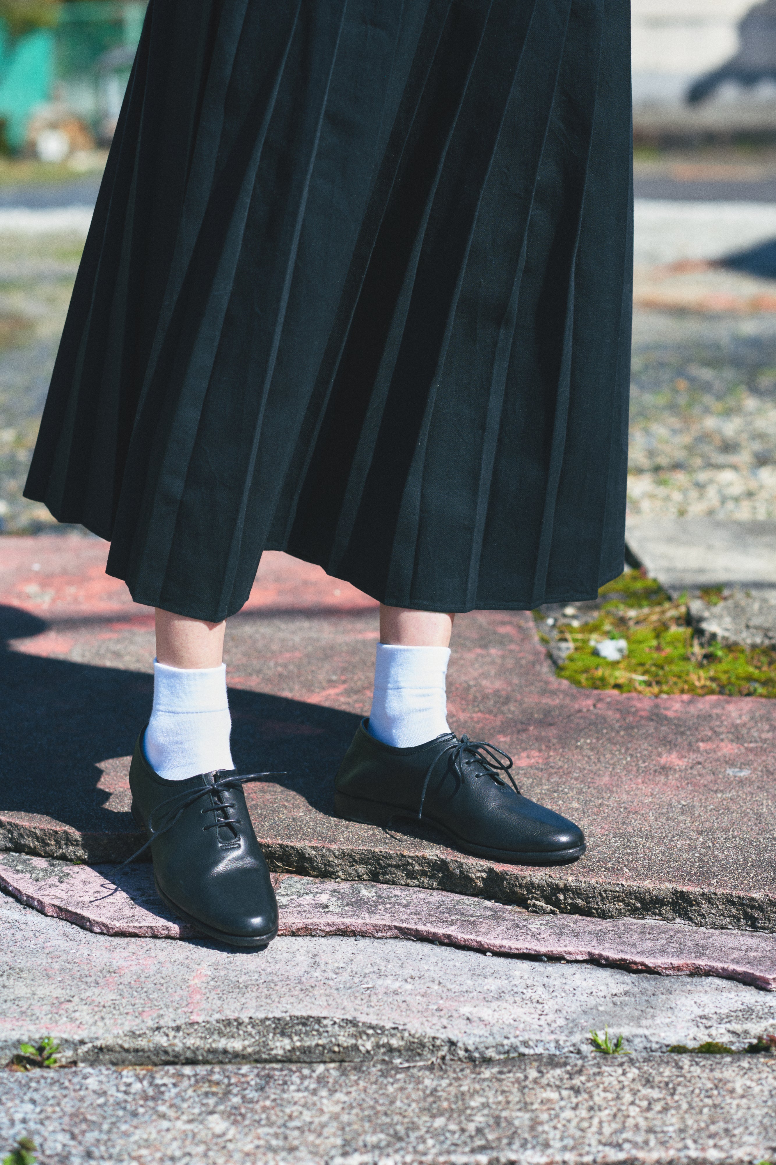 ORIENTAL オリエンタル 001 Unlined plain toe Black (R-0002) レザー