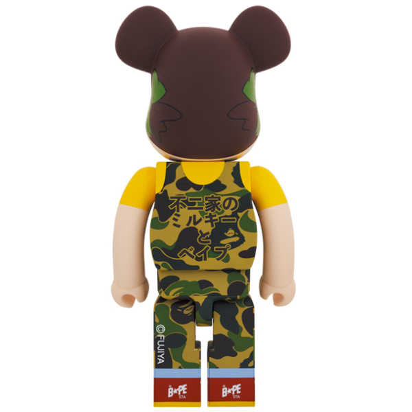 BE@RBRICK Peko-chan x BAPE (R) 1000% (Green/Pink/Blue) Original