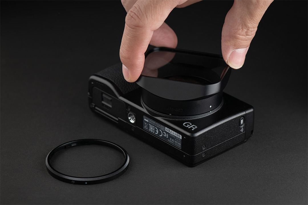 SQUAREHOOD｜スクエアフード RICOH GR III、IIIX専用アルミフード