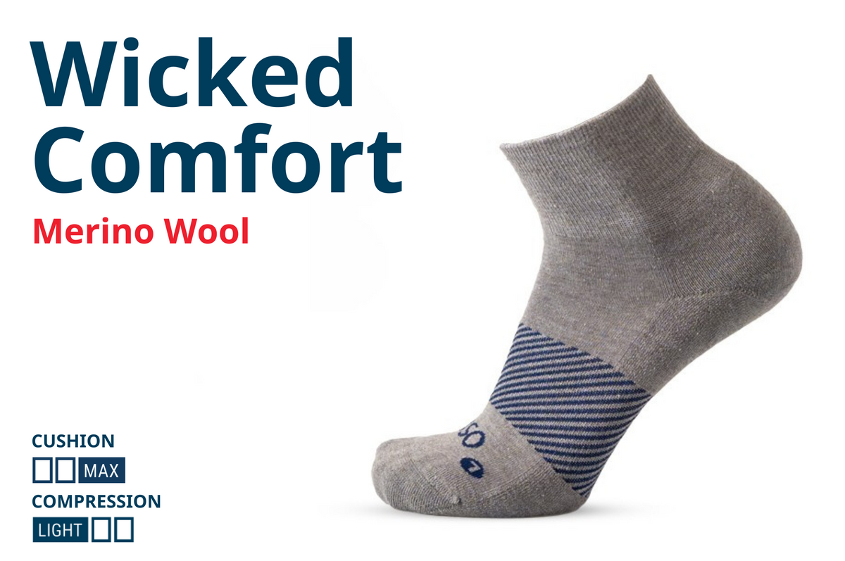 Merino Wool Wicked Comfort Socks | No Show – OS1st