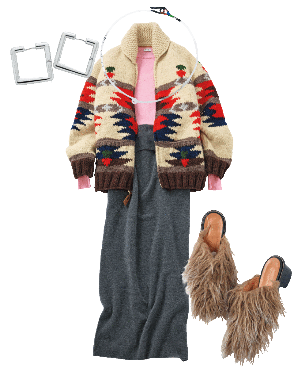 脱・ほっこり。シンプルなコーデにアクセントを添える「カナディアン