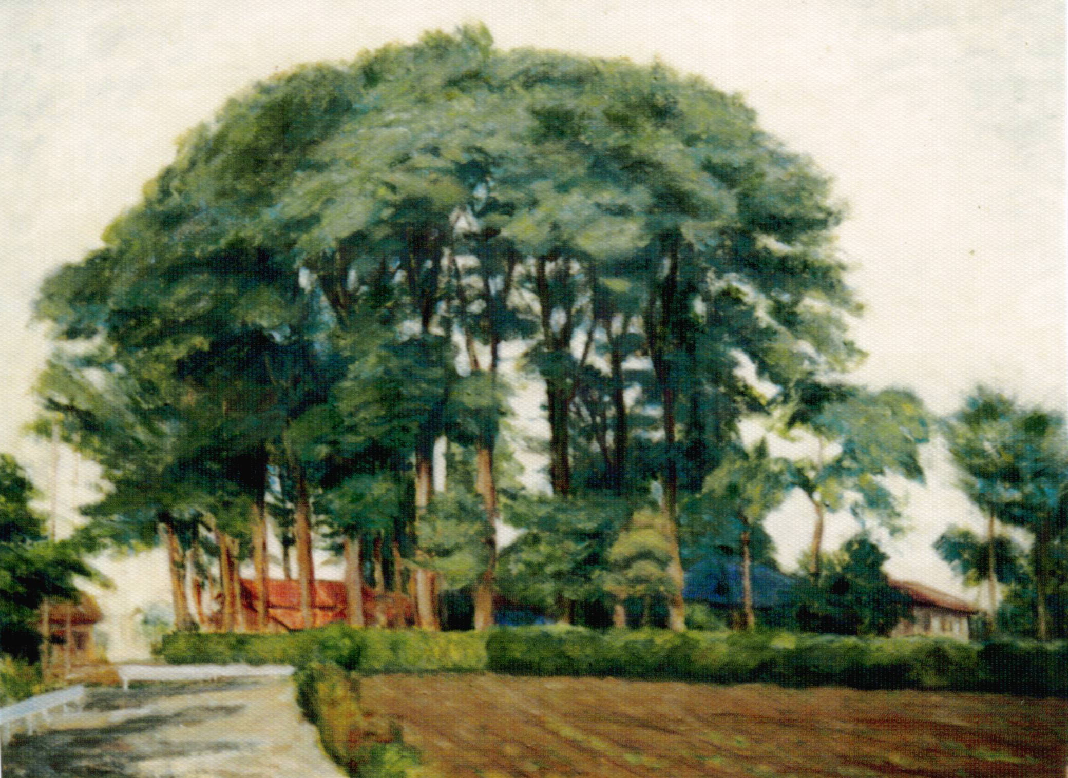 絵画作品紹介（武蔵野風景） ／ 絵画・木工芸 大田幸作