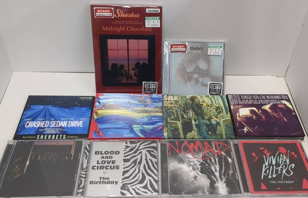 SHERBETS🥁浅井健一🥁The Birthday🥁とかっこいいバンドの作品色々入荷
