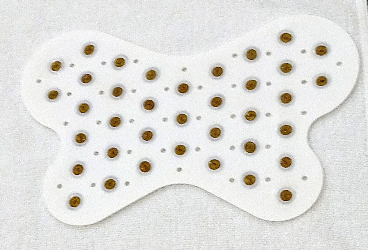 電磁波リリースシートを使ってリラックス！ ホットヨガスタジオLAVAが