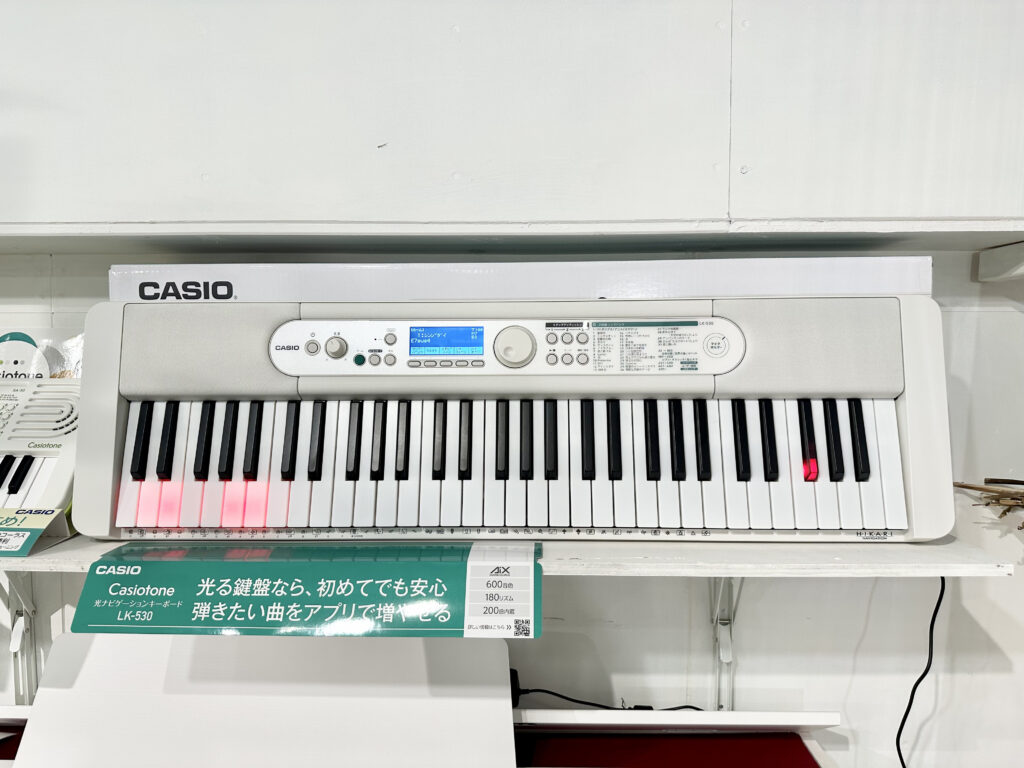 🎼【CASIO LK-530】Casiotone 光ナビゲーションキーボード♬ - 電子