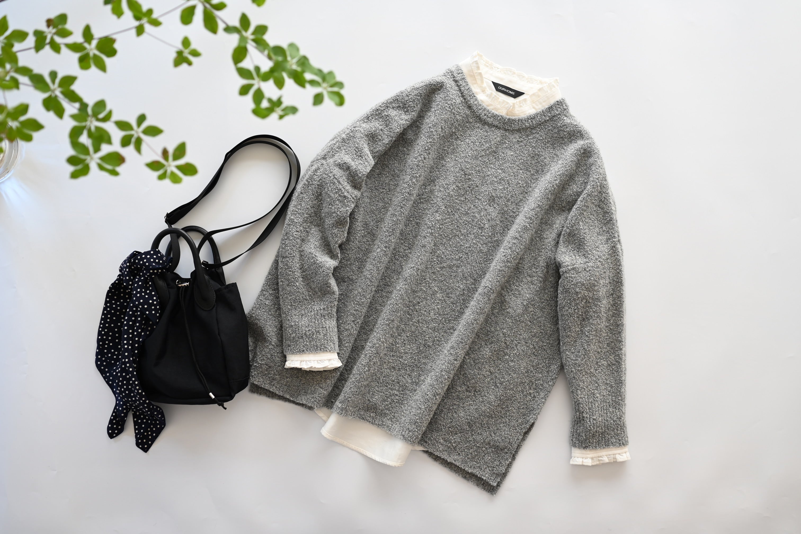 播州織のフリルブラウス – OURHOME