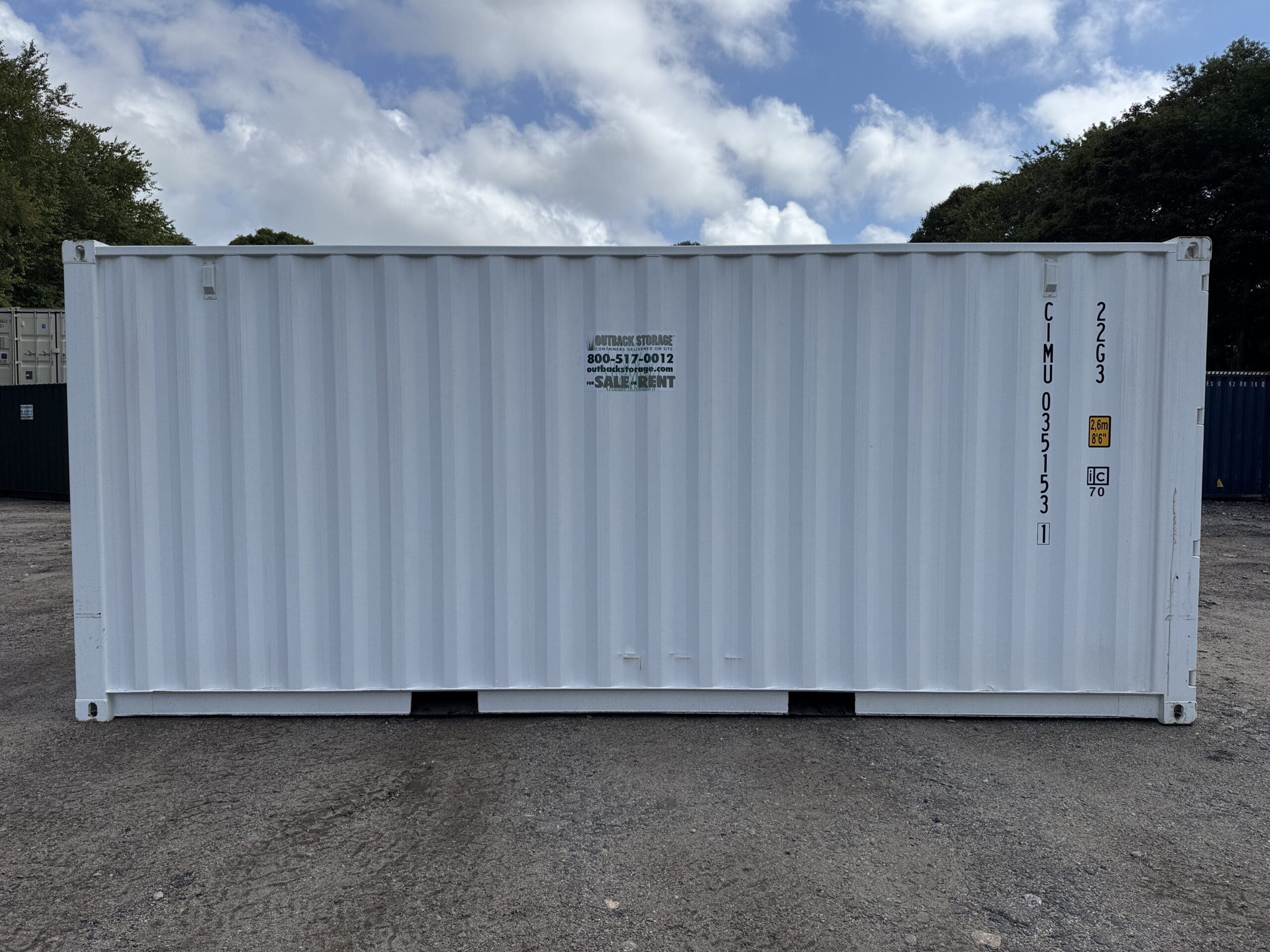 20′ x 8′ x 8.5′ Tall– New **2 SETS OF DOORS ON THE LONG SIDE