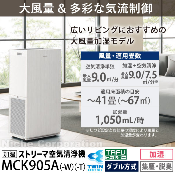 自然大好き！ニッチ・リッチ・キャッチ 加湿機能付き ダイキン 加湿