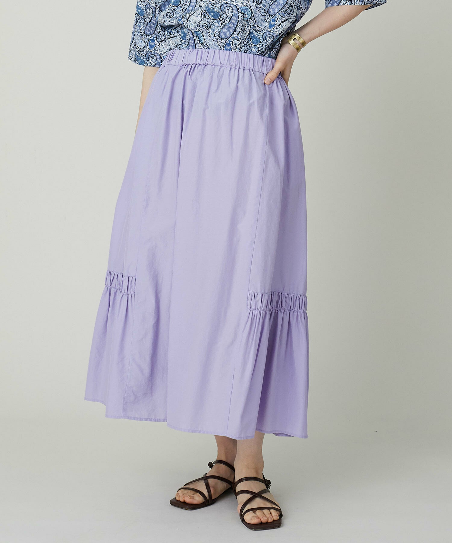 綿シルクタイプライタースカート】｜【ADIEU TRISTESSE(アデュー