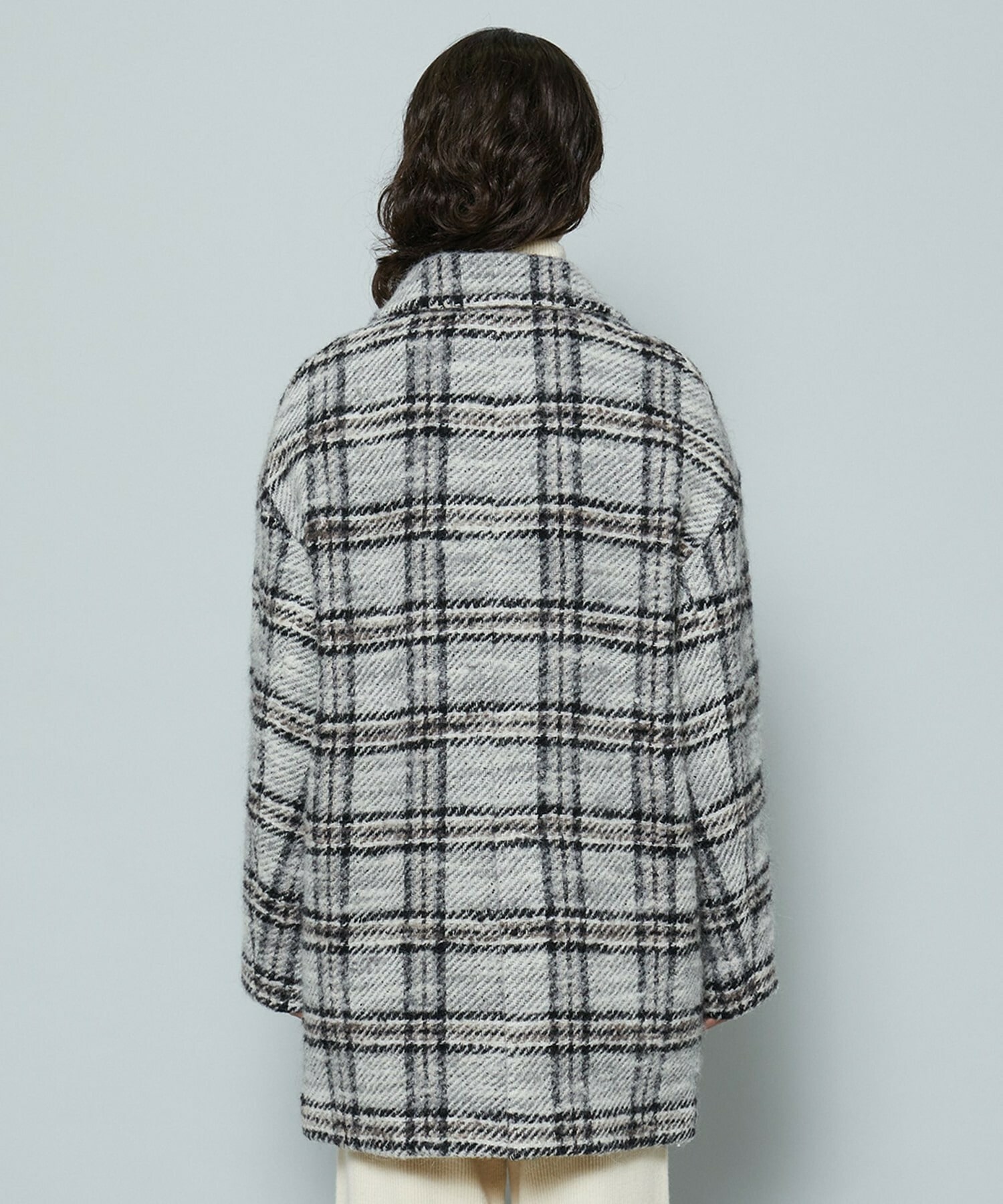 アルパカシャギーチェックコート】｜【MOGA(モガ)】｜BIGI OUTLET