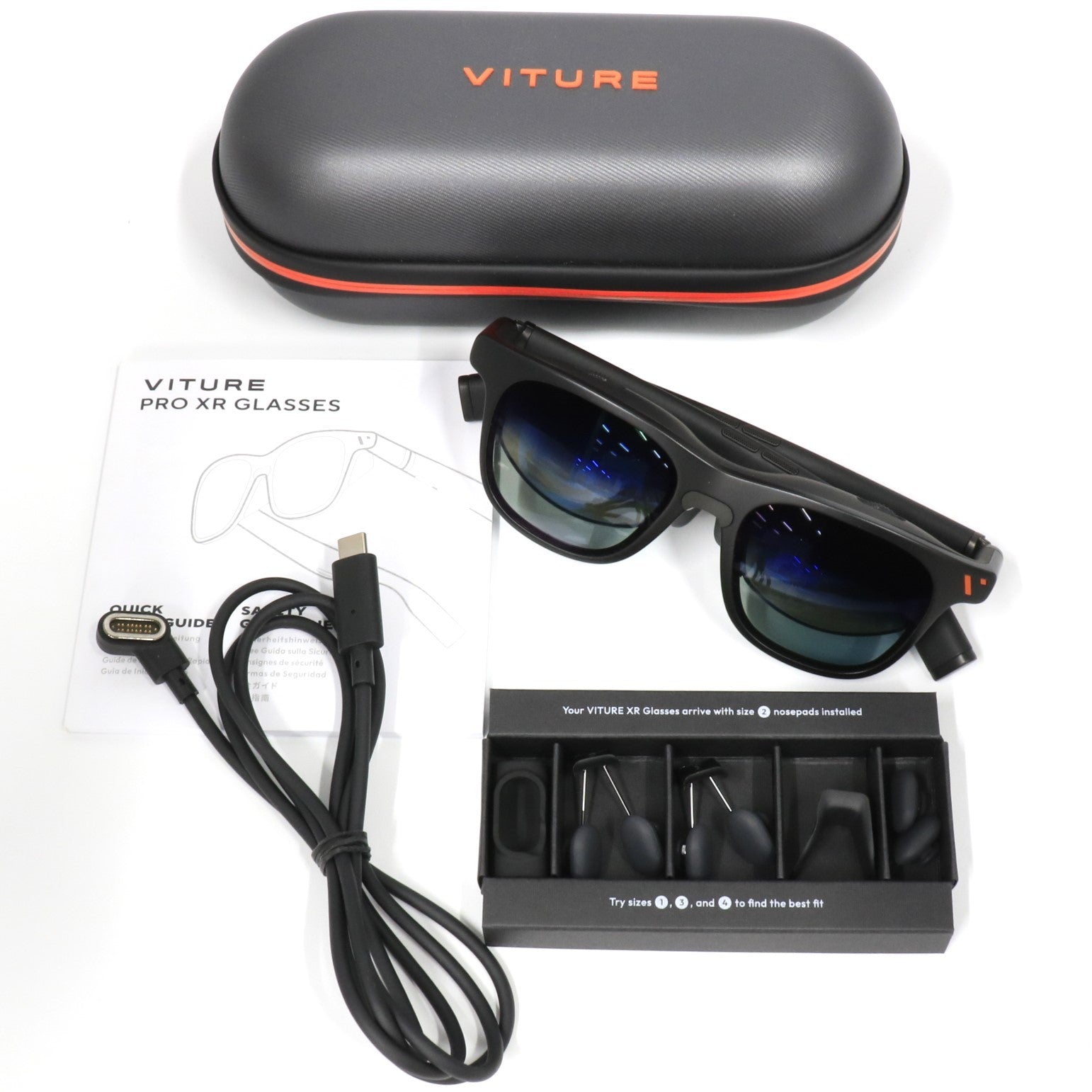 中古(A)] VITURE Pro XRグラス v1241-jb ジェットブラック[非常に良い