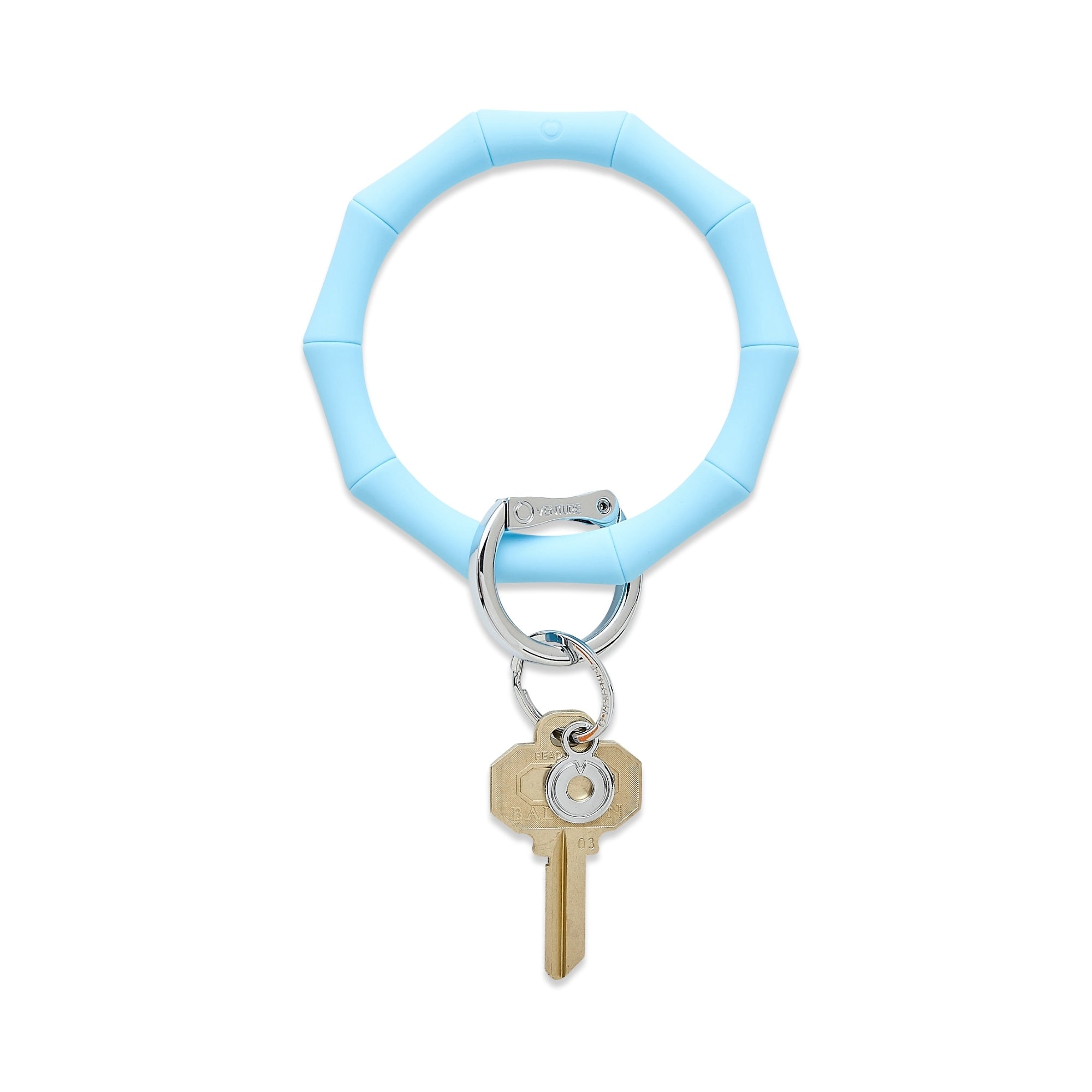 Silicone Big O® Key Ring - Sweet Carolina Blue Bamboo – Oventure