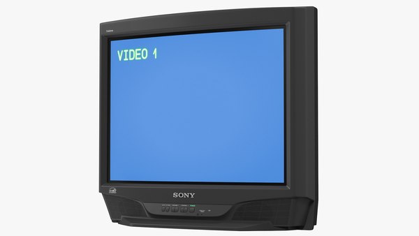 ソニートリニトロンKV-27S46レトロブラウン管テレビ3Dモデル
