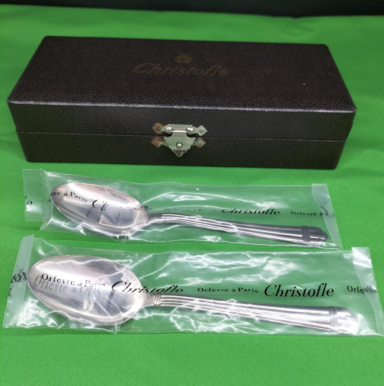 クリストフル(CHRISTOFLE)|コーヒースプーン2本|【ハードオフ公式通販