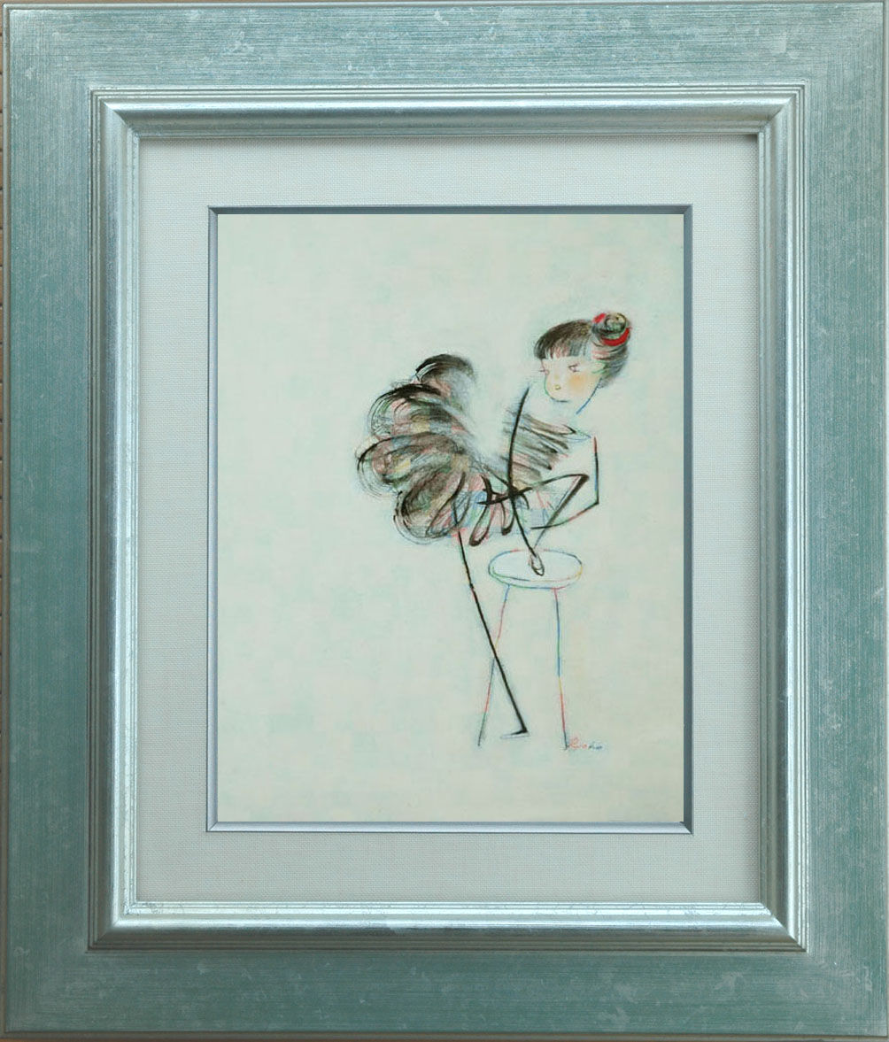 空飛ぶ画家糸川裕志の静物画、カボチャと唐辛子、油絵F 10号額入り 空