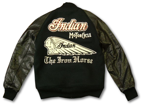 スタジャン IM11815 INDIAN FACE アワードジャケット ラグランスリーブ